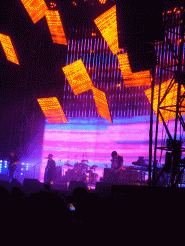 radiohead villa Manin 2012 - palco giallo